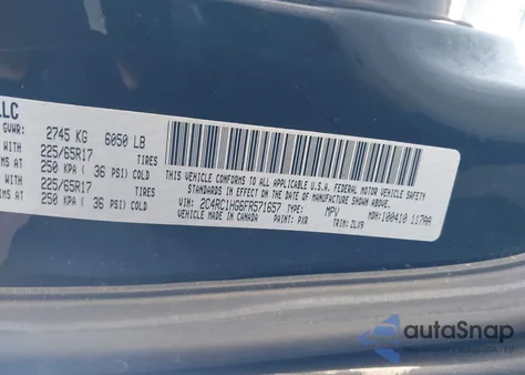 2015 Chrysler Town & Country S from USA, damaged, VIN 2C4RC1HG6FR571657